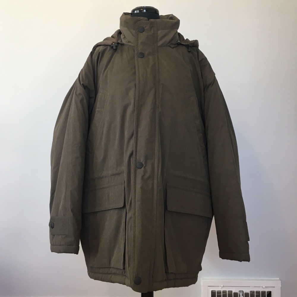 RFT RAINFOREST All Weather Coated Cotton Insulated Hooded Puffer Coat, 2X